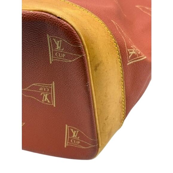 Louis Vuitton  Canvas Americas Cup 1995 Saint Tropez Drawstring Bag Red - Picture 8 of 16
